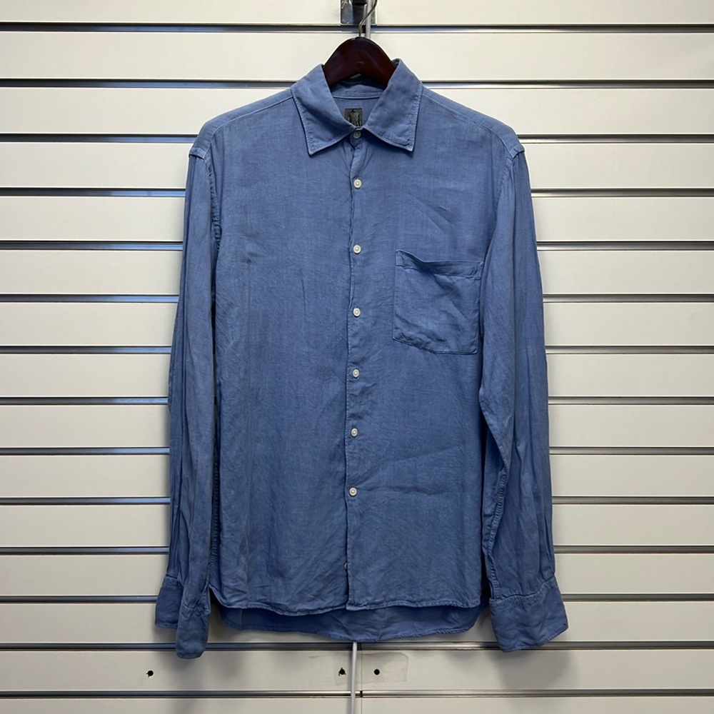 Crumble Linen Long Sleeve Men’s Button Down